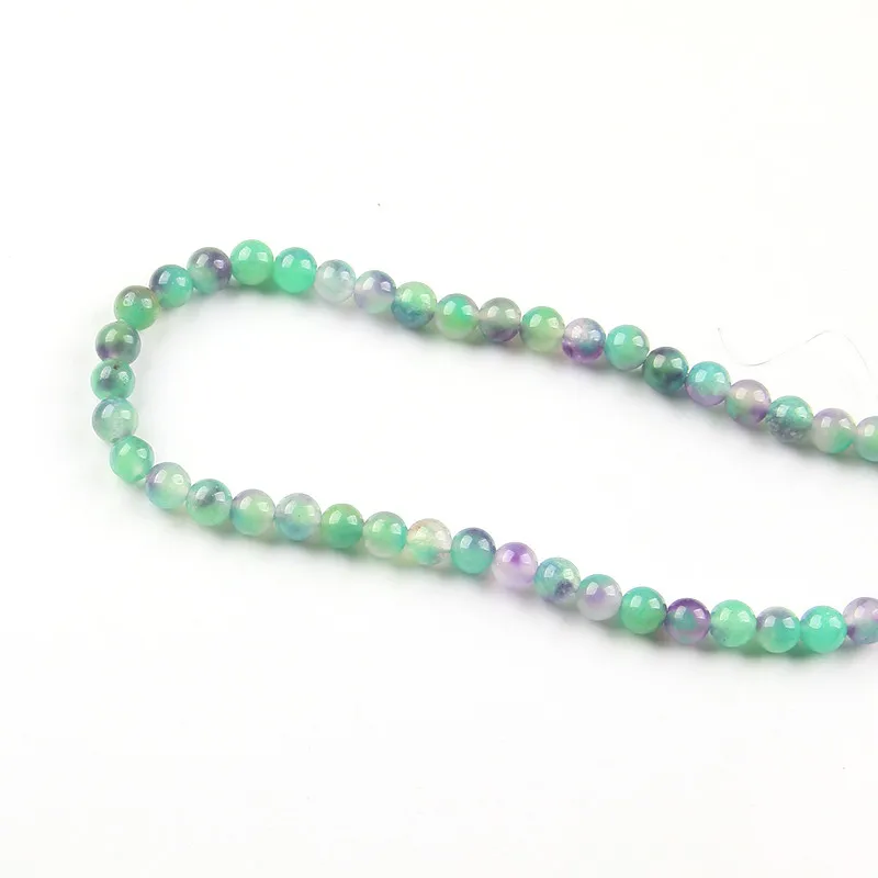 Натуральные светло-зеленые бусины пурпурный халцедон для самостоятельного