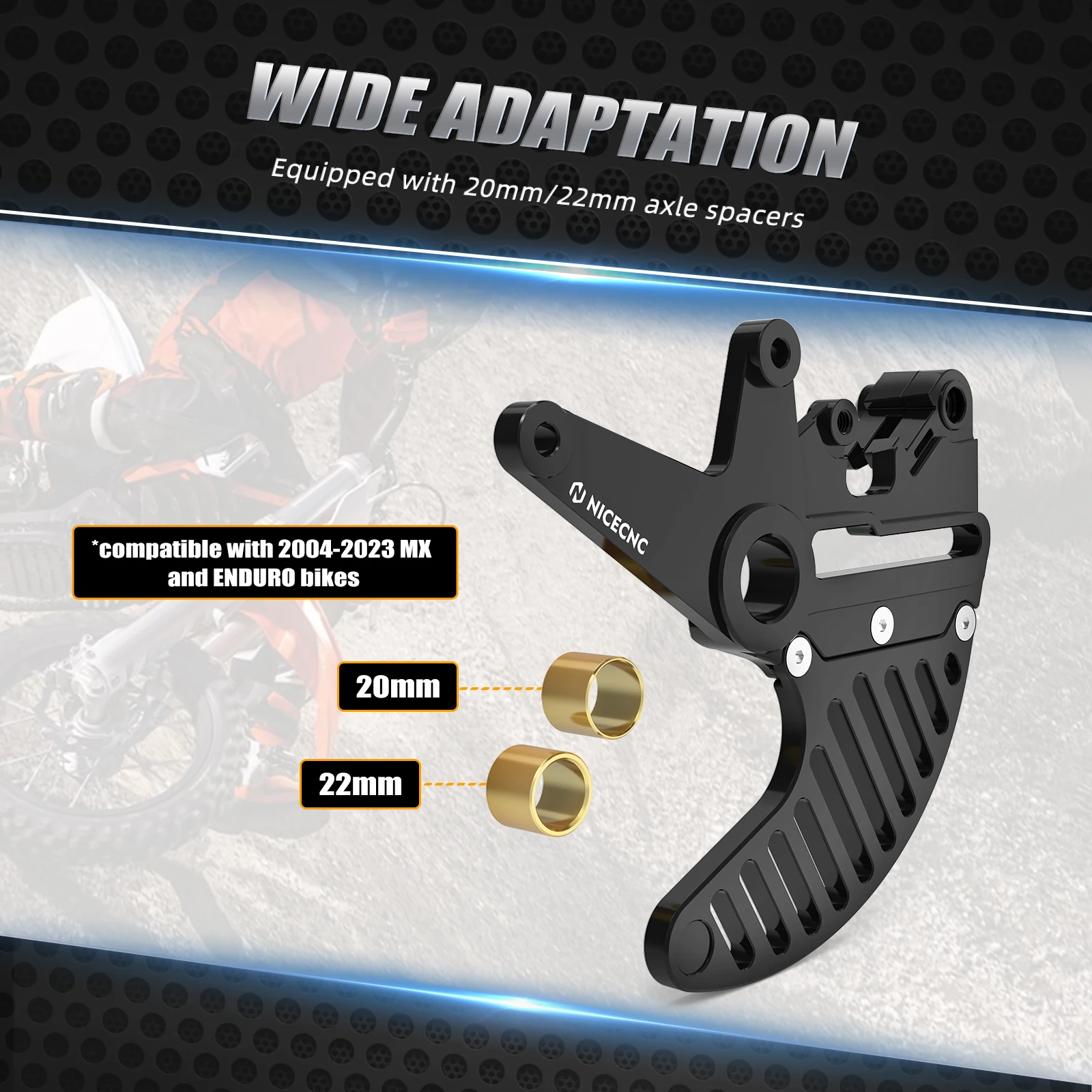 Задние двойные суппорты для тормозных дисков KTM EXC 300 XCW 04-24 Husqvarna TE FE 14-24 GasGas EC EX MC 21-24