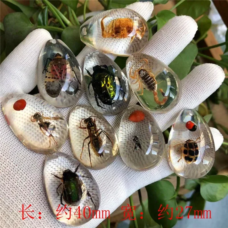 Полимерные капли воды скорпион паук муравей Краб кулон ожерелье для женщин