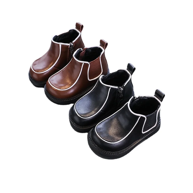 

0-2 Years Baby Boots Spring First Walkers Fashion Leather Boots Soft Bottom New Toddler Walking Shoes SXR014