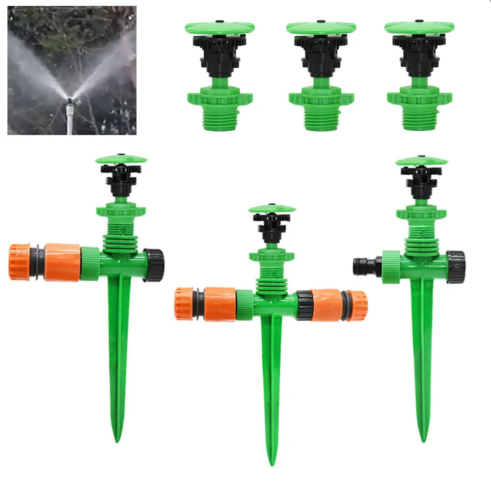 Water Sprinkler With 1/2 Inch Thread Plastic Support 0-360 Degrees Adjustable Farm Garden Lawn Nozzle Watering & Irrigation images - 6