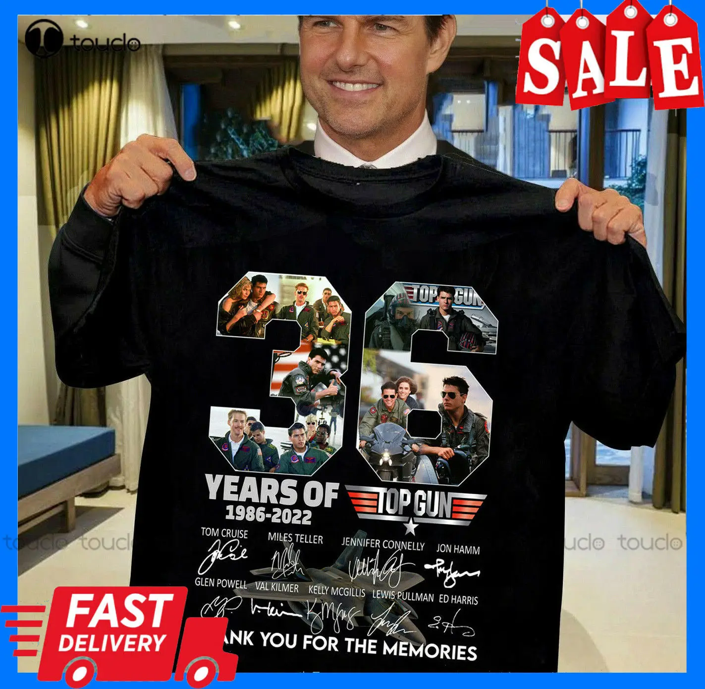 

36 Years 1986 2022 Top Gun Thank You For The Memories Movie Tee Shirt Unisex.. Custom Tshirts Short Sleeve Funny Tee Shirts New