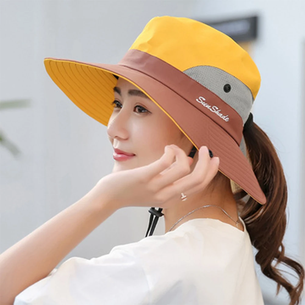 

Hot Selling Women Sun Hat Wide Brim Sun Hats Sun Protection Breathable Bucket Hat Outdoor Hats For Outdoor Fishing