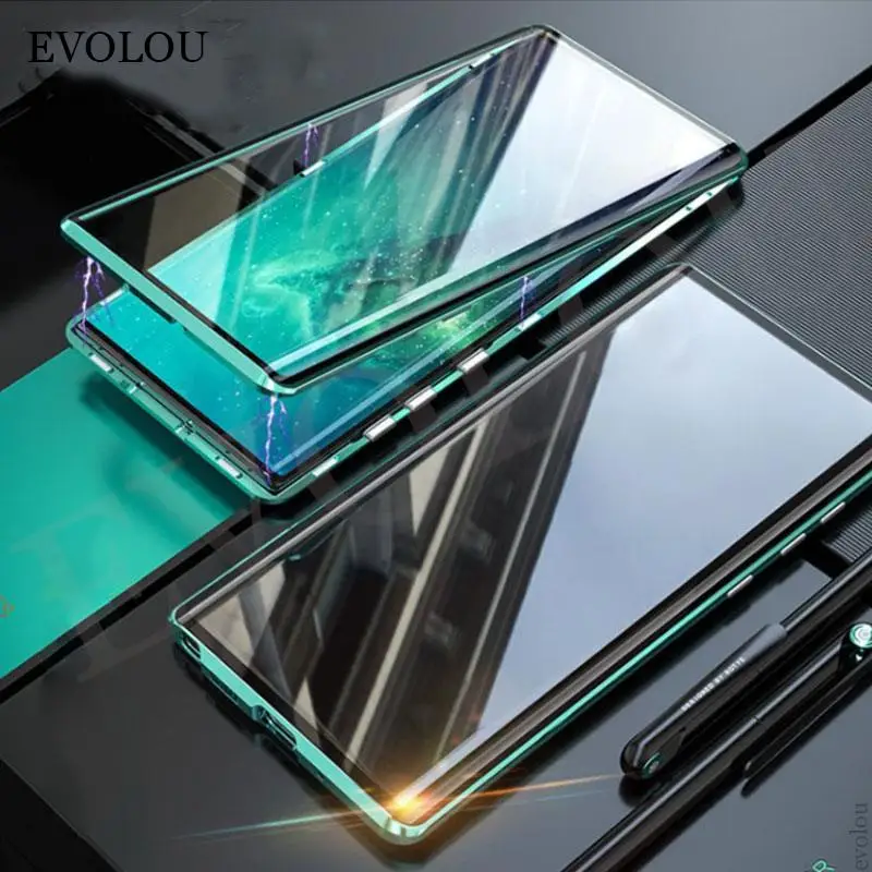 Magnetic Adsorption Case for Google Pixel 6 Pro 360 Full Metal Bumper Tempered Glass Camera Protector Cover For Google Pixel 6