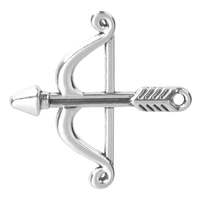 20pcslot fashion silver color bow and arrow charms alloy pendant for necklace earrings bracelet jewelry making diy accessories