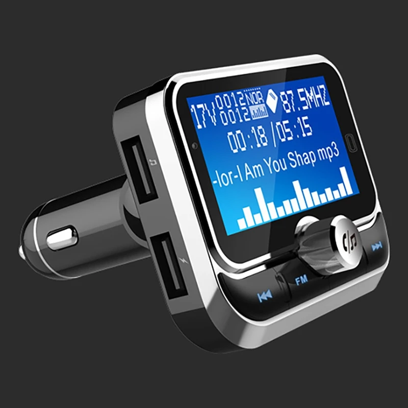 Автомобильный FM-трансмиттер BC32 с Bluetooth и MP3-плеером ЖК-дисплеем 1 8 дюйма