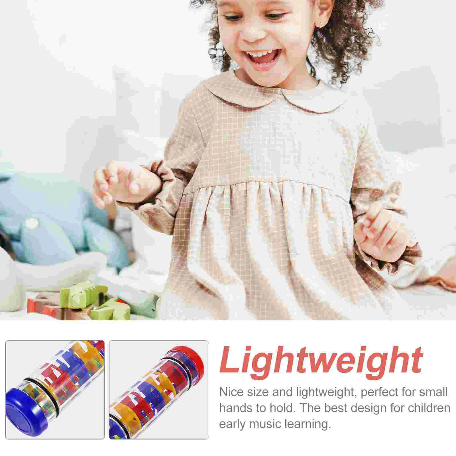 Ударная дождевая палочка музыкальный инструмент трубка детские игрушки шейкер