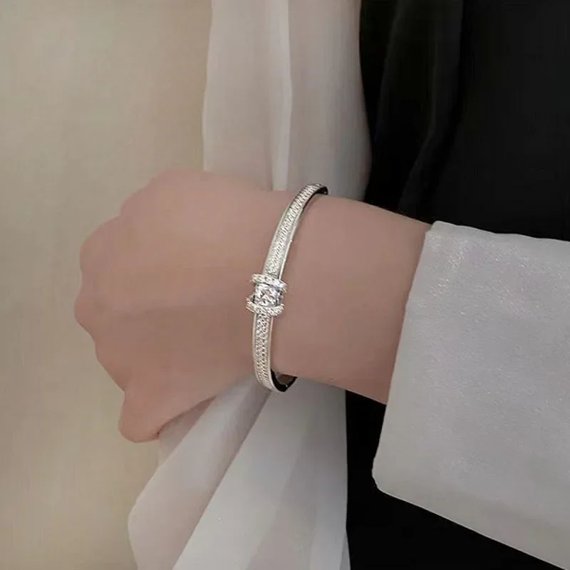 Высококачественный женский браслет из циркония SimpleNiche элегантный ремешок на