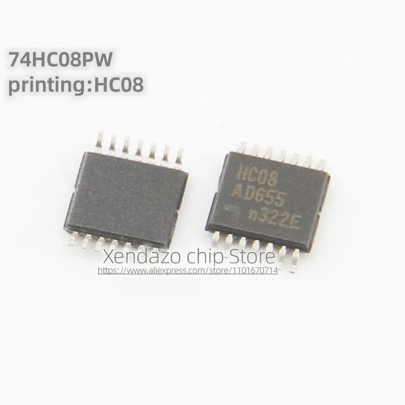 10 шт./лот 74HC08PW 74HC08 шелкография HC08 фотография оригинальная логическая микросхема