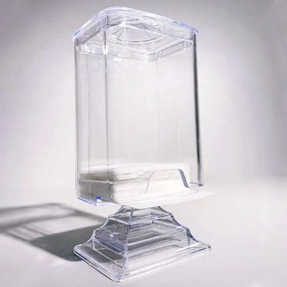 

Прочный держатель для салфеток для снятия лака для ногтей коробка для салфеток для макияжа многоразовая прозрачная коробка