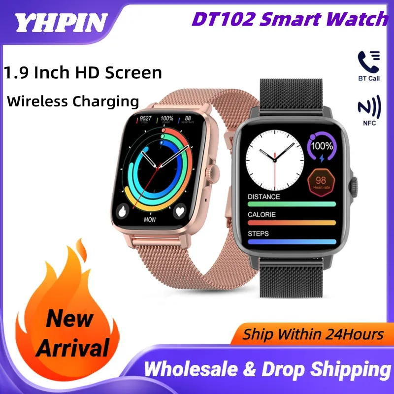

Смарт-часы DT102 мужские с поддержкой NFC и GPS