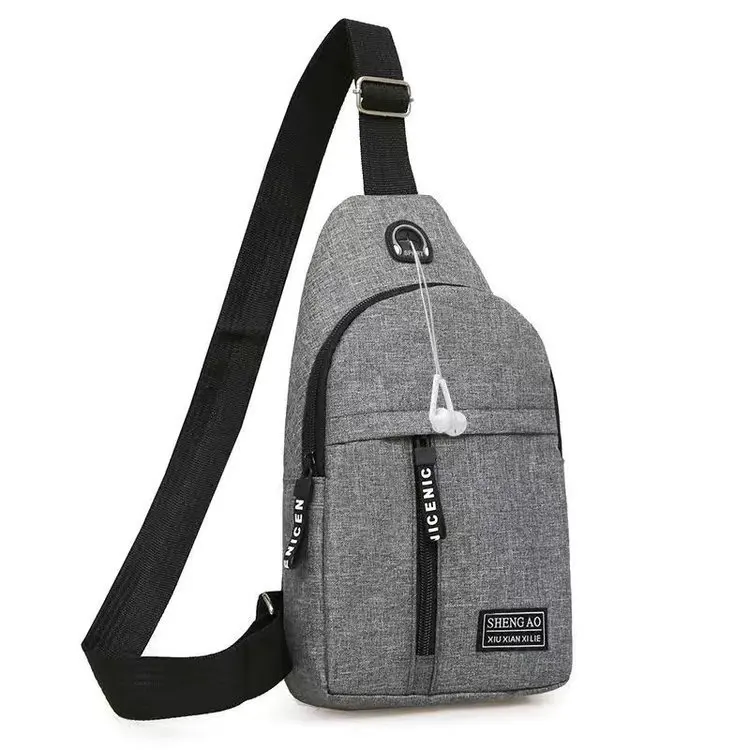 Casual Men's Chest Bag Business Shoulder Bag Messenger Bag Nylon Canvas Fashion Waist Bag Outdoor Sports Brand Shoulder Bag