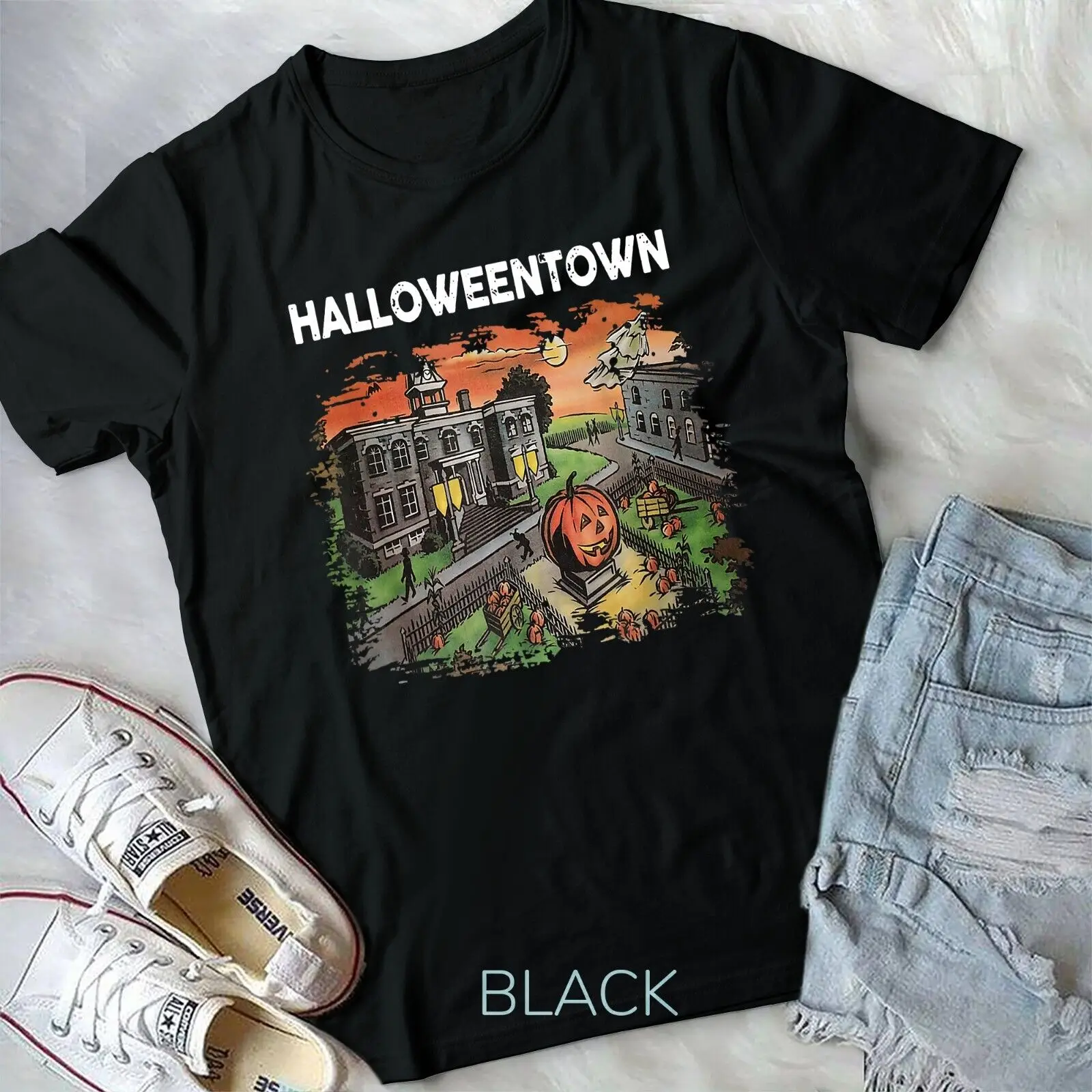 

Halloweentown University 1998 O-Neck Cotton T Shirt Men Women Casual Short Sleeve Loose Tshirt Dropshipping