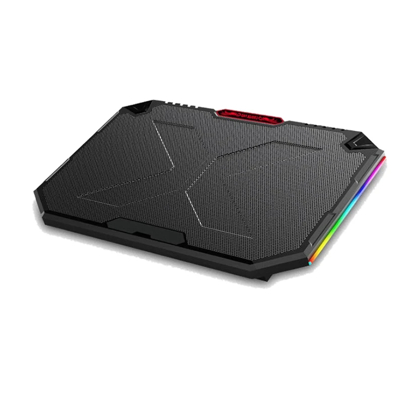 

Gaming Laptop Cooler With Five Fans, Free Height Adjustment, RGB Lighting, Laptop Cooling Pad For 12-18 Inch Laptops
