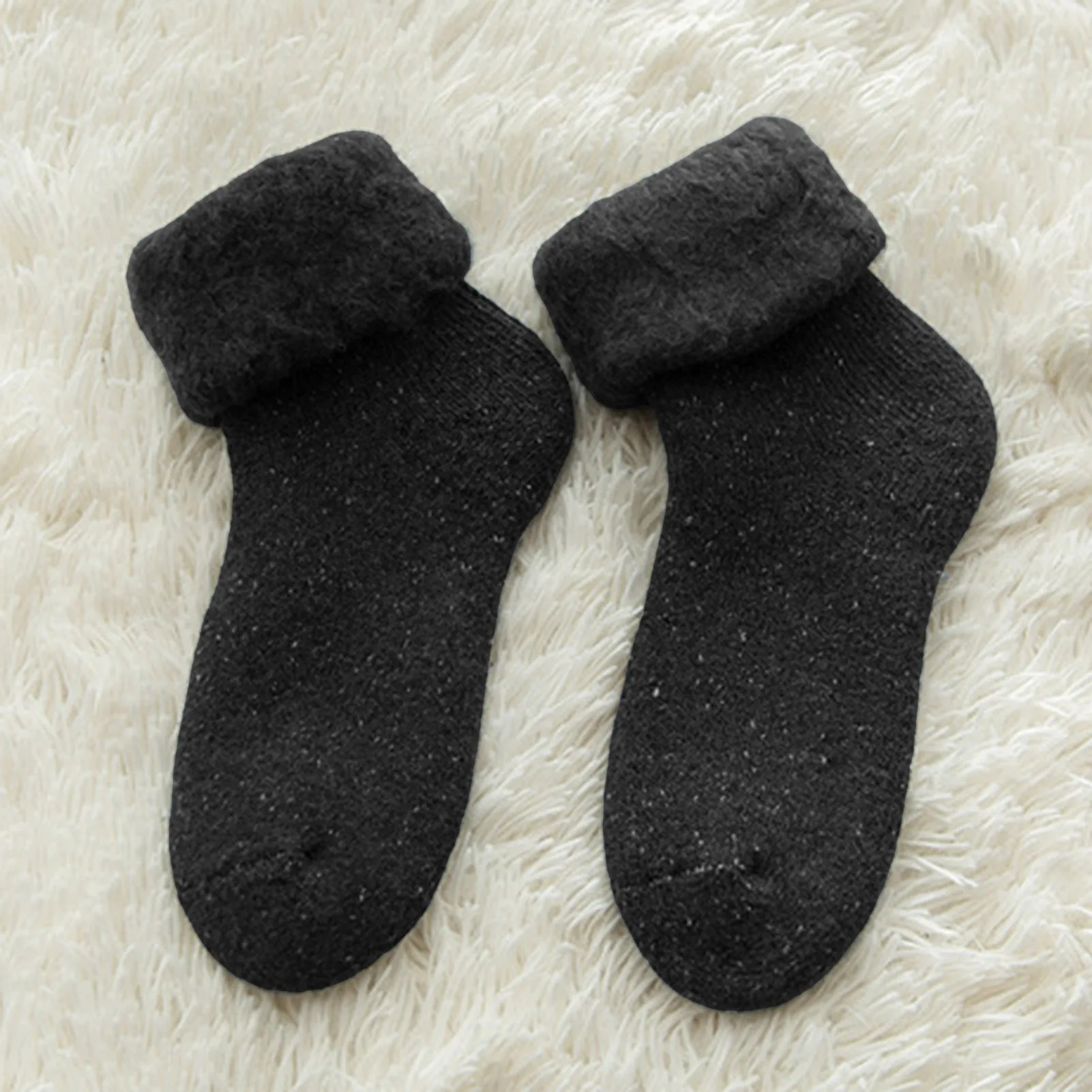 Теплые носки для женщин толстые теплые шерстяные изолированные с ворсом катания