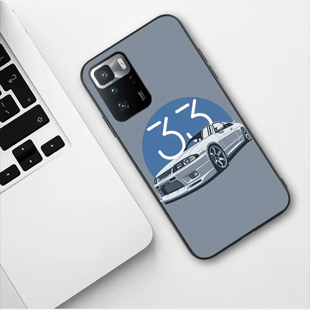 Japan JDM Nissan Sports Car New Phone Case For Redmi 9 9A 7A 10 8A 10A 8 Note 11 10S 7 11S Plus POCO X3 Pro Soft Silicone Covers