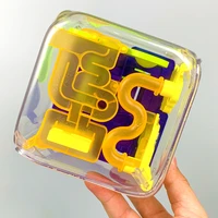 3d maze magic cube transparent magic intelligence ball puzzle cube rolling ball game cubos maze toys for children educational