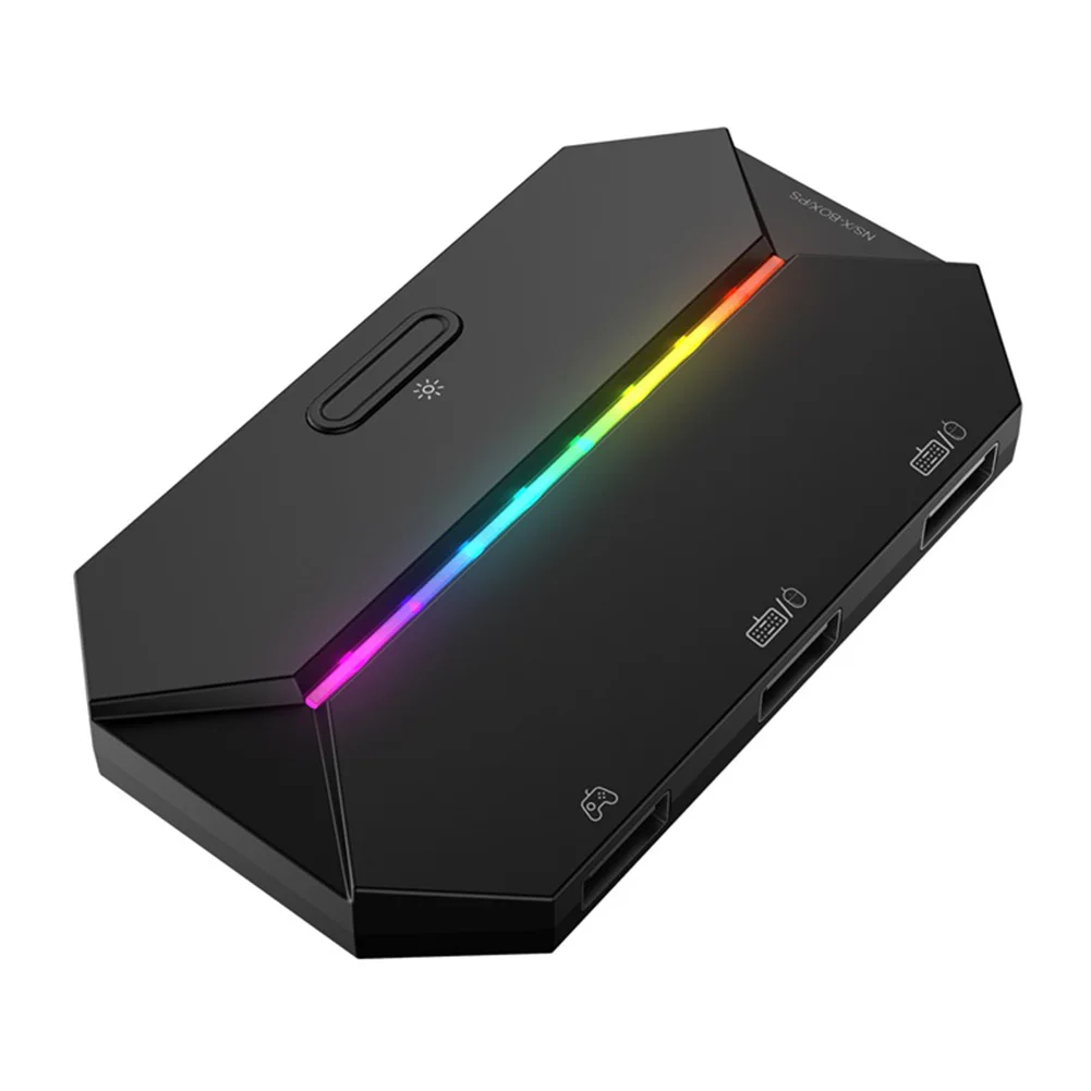 

G6L Game Keyboard And Mouse Converter For Nintendo Switch/Xbox One/ PS4 And PS3 Console Converter Comes With Colorful Lights