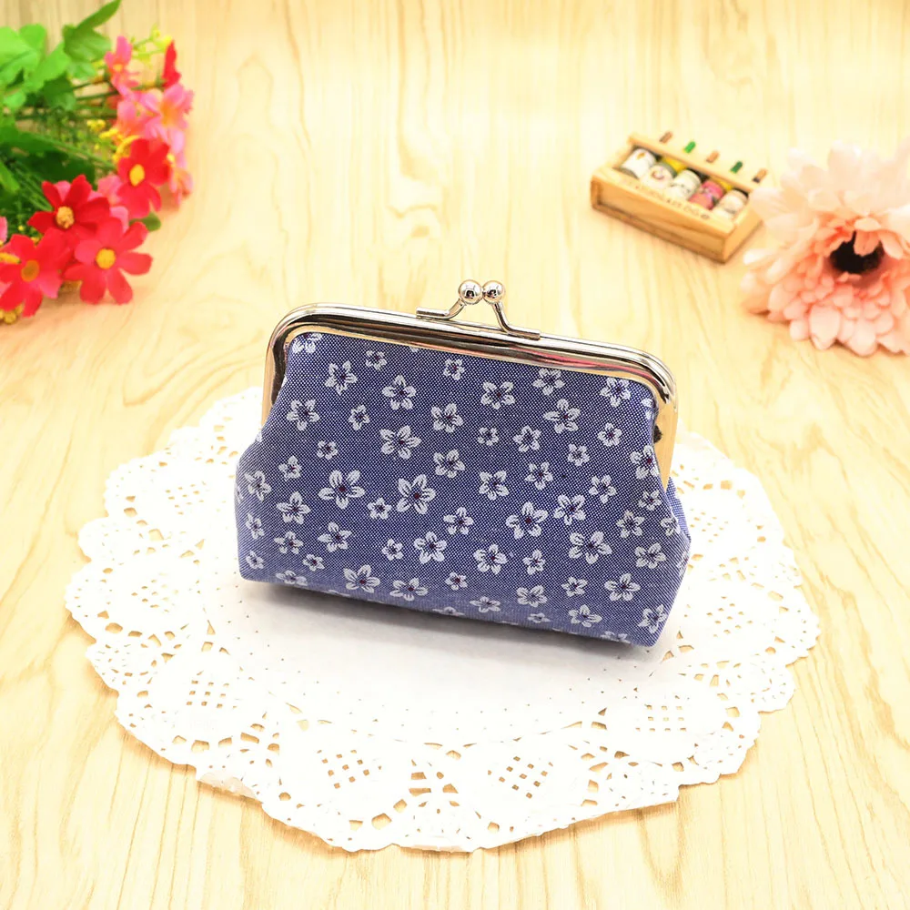 

New Printing Coin Purse Women Wallet Small Flower Wallet Card Holder Coin Purse Clutch Pouch Billeteras
