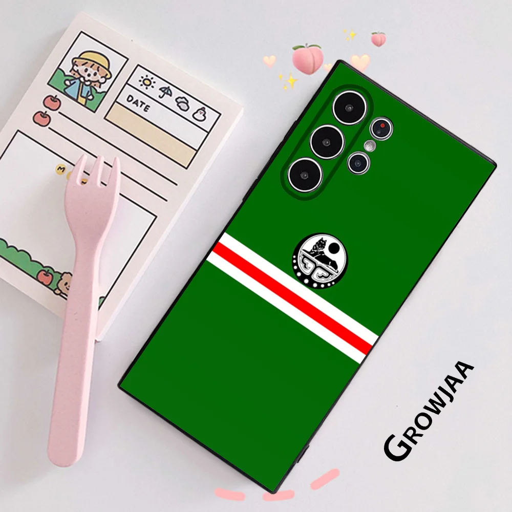 Чехол для телефона с национальным флагом C-Chechen Samsung Galaxy S25 S24 S22 S23 Ultra S21 S20 Plus 5G