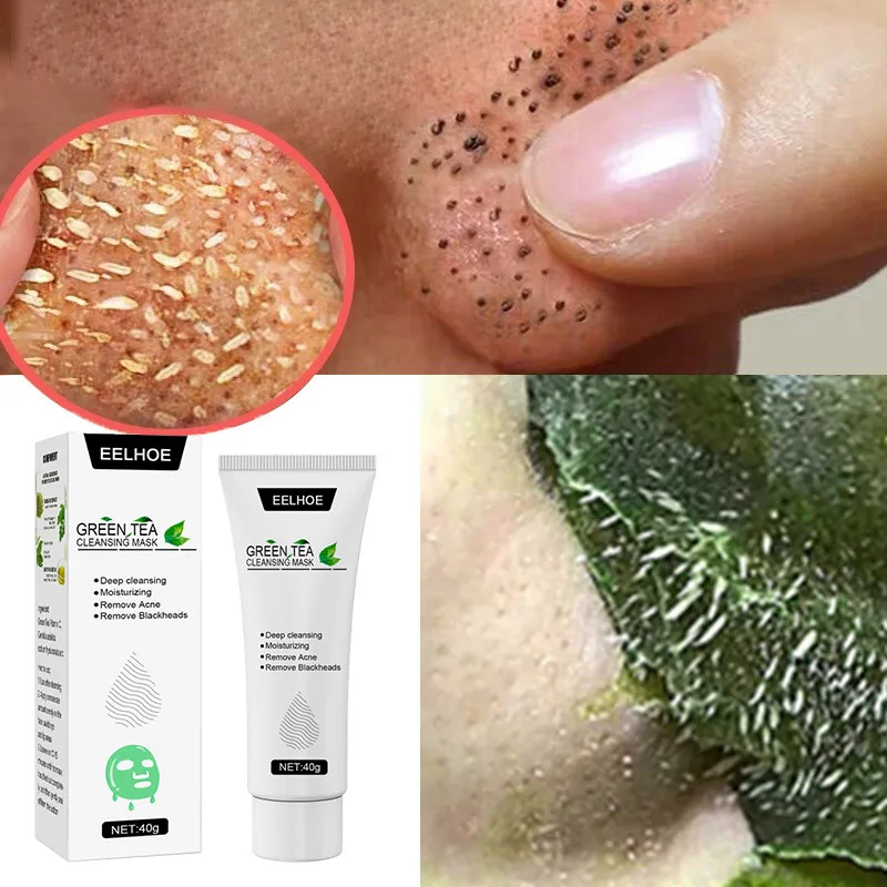

Green Tea Moisturizing Smear Tearing Facial Mask Deep Cleaning Blackhead Acne Removing Shrinking Pore Gentle Treatment