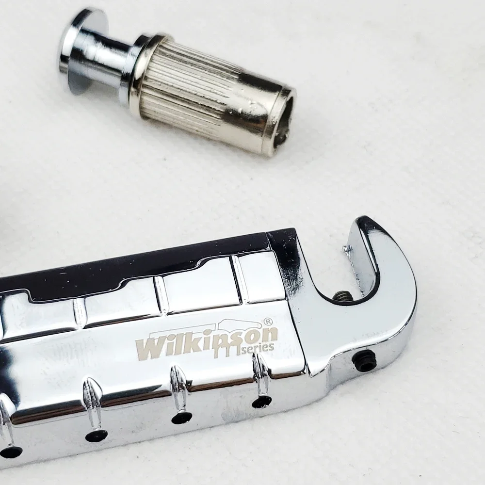 Регулируемый хвостовик Wilkinson с запахом для электрогитары LP хромированный