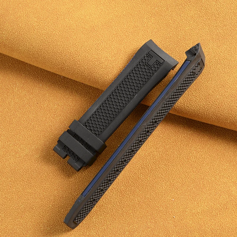 For TISSOT PRS 516 Extreme Rubber T079427A Black Strap Band 23mm Buckle