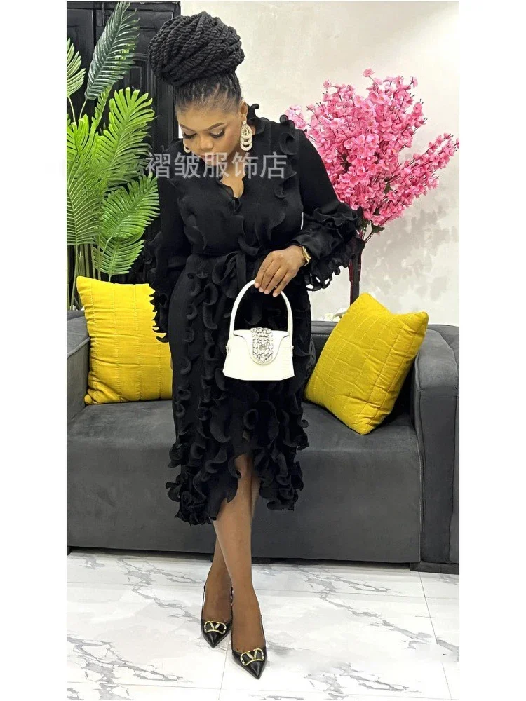 EGRM плиссированное вечернее пальто со складками для выпускного вечера с