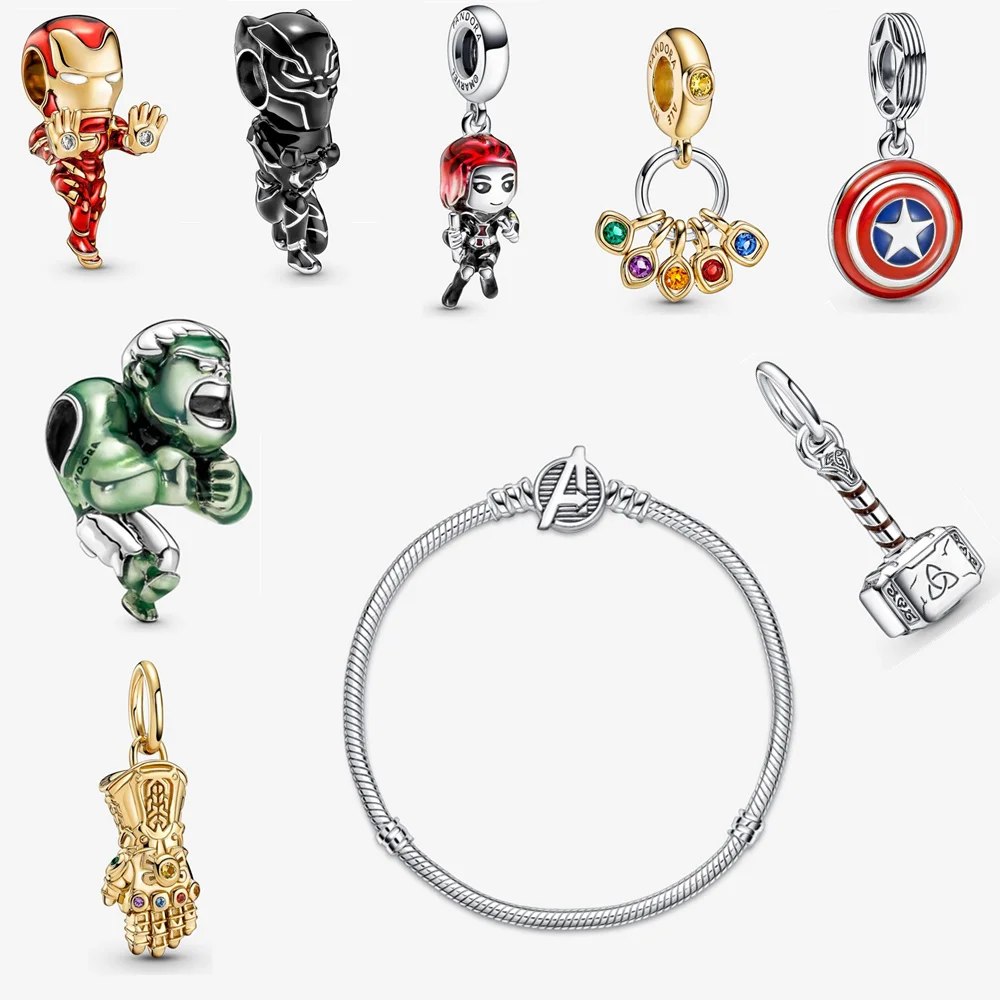 

2022 New Anime Jewelry Ladies 925 Sterling Silver Beads DIY Designer Charm Fit Original Pandora Bracelet Beaded Jewelry