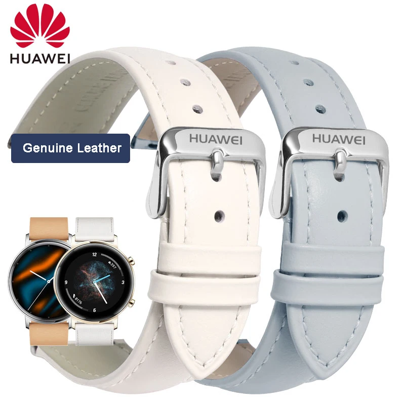 HUAWEI Original Leather Strap For Huawei Watch2/ Gt2 42mm 46mm,16mm/18mm/20mm/22mmWatchband for Huawei Gt3 Gt 2 Pro Magic2 Watch