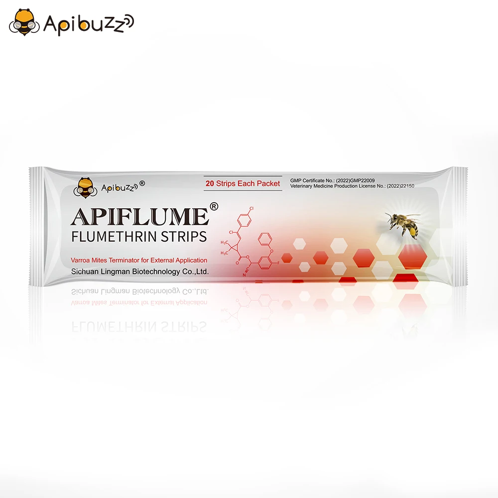 Apibuzz Apiflume Flumethrin 20 полосок анти-варроа контроль клещей оборудование для хранения