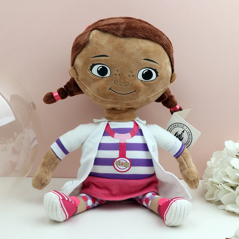 Фото Набор плюшевых игрушек Disney Doc Mcstuffins Kawaii Lambie Sheep Hallie Hippo Stuffy Dragon, мягкие куклы для девочек, детские вещи в стиле аниме №3