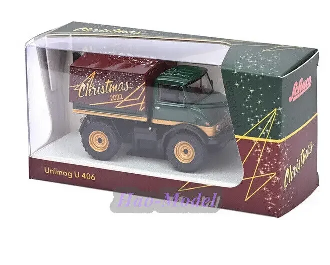 Schuco 1/64 для Unimog U406 CHRISTMAS модель автомобиля из сплава литая под давлением имитация