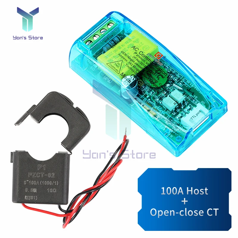 Цифровой измеритель мощности переменного тока многофункциональный PZEM-004T с