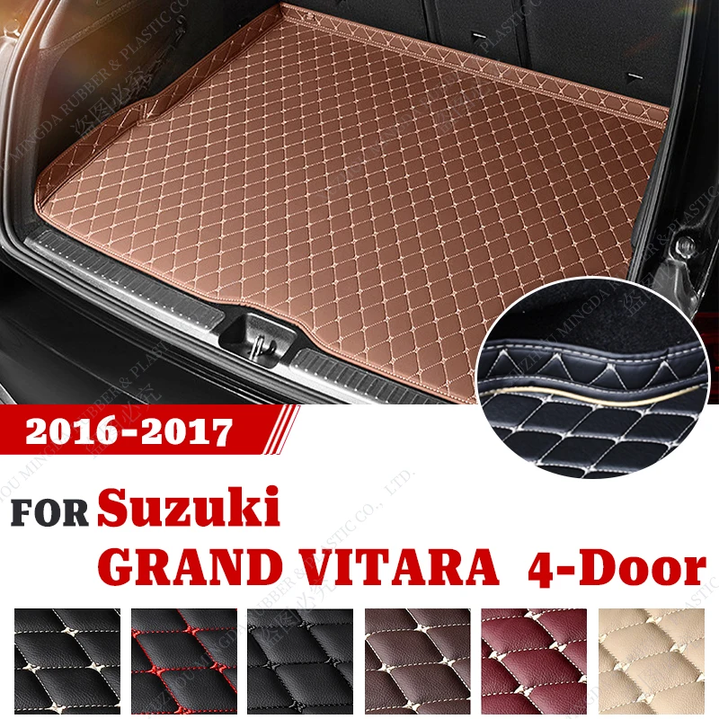 

Автомобильный коврик для багажника для Suzuki GRAND VITARA 4-дверный 2016 2017 пользовательский внутренний автомобильный водонепроницаемый кожаный Стайлинг