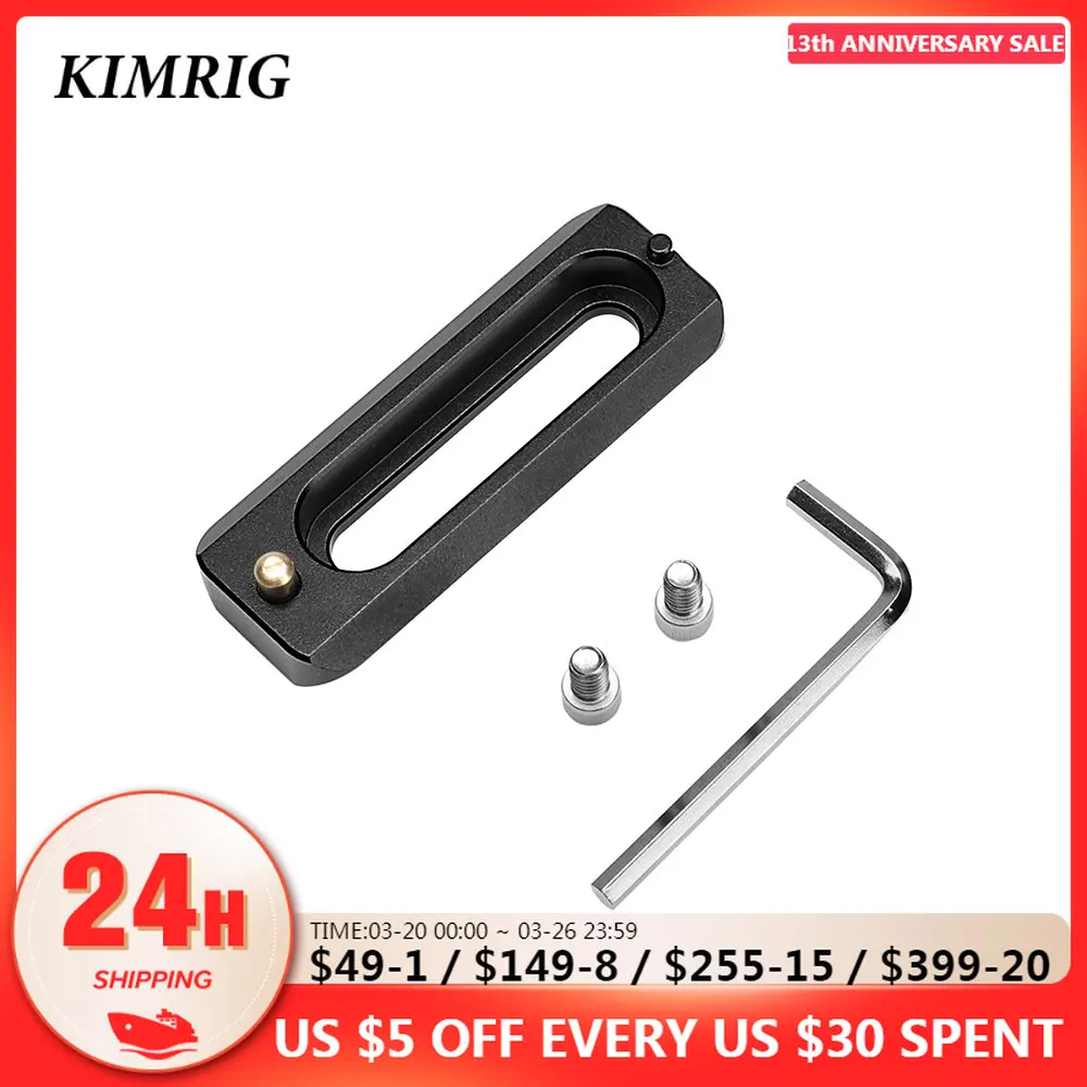 

KIMRIG DSLR Camera Rig Mini Quick Release NATO Rail (55mm) For Nato Handle EVF Mount Attach Photo Studio