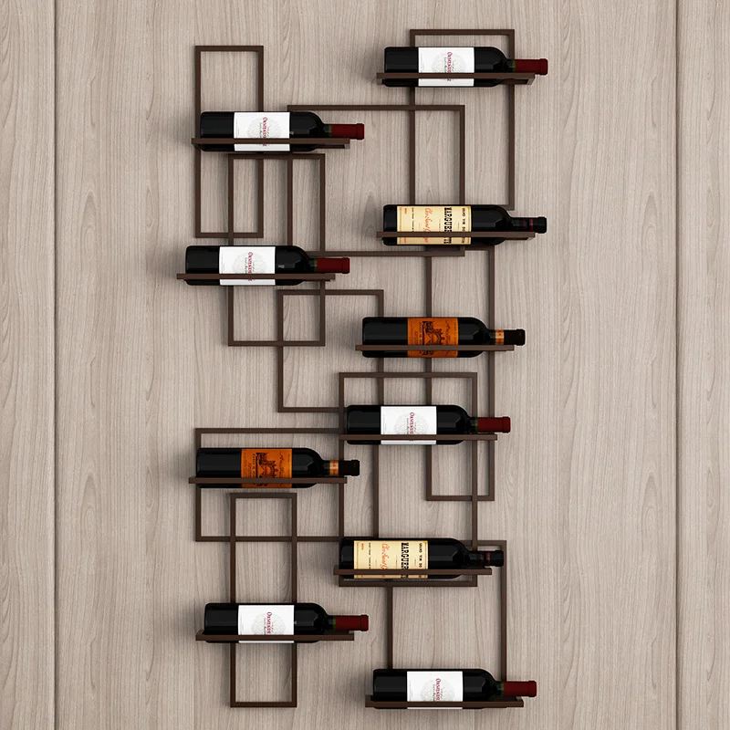 Подвесная бордовая стеклянная полка бытовой бокал с подставкой вверх дном