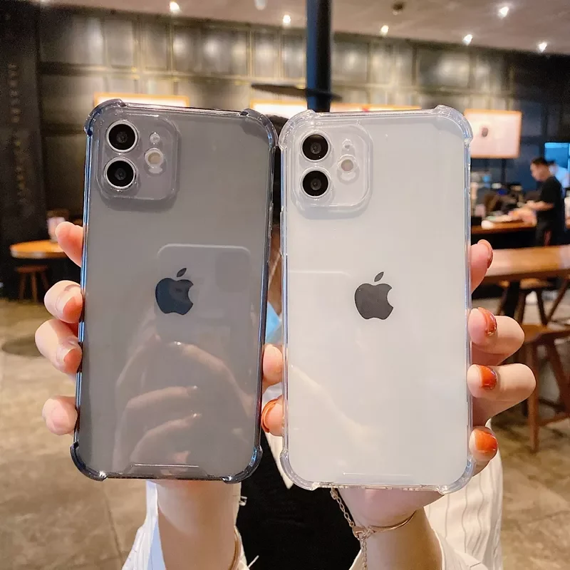 

Factory Direct Selling Transparent Candy Color Phone Case For iPhone 13 11 12 Pro Max Mini XS X XR Max 7 8 Plus SE 2 Shockproof