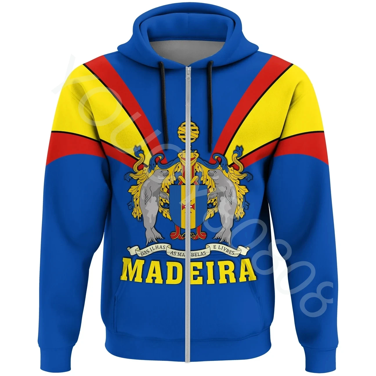 

Mens Apparel Casual Fall Winter Personalized African Zone Madeira Hoodie Fangs Style 3D Print Retro Harajuku Sportswear