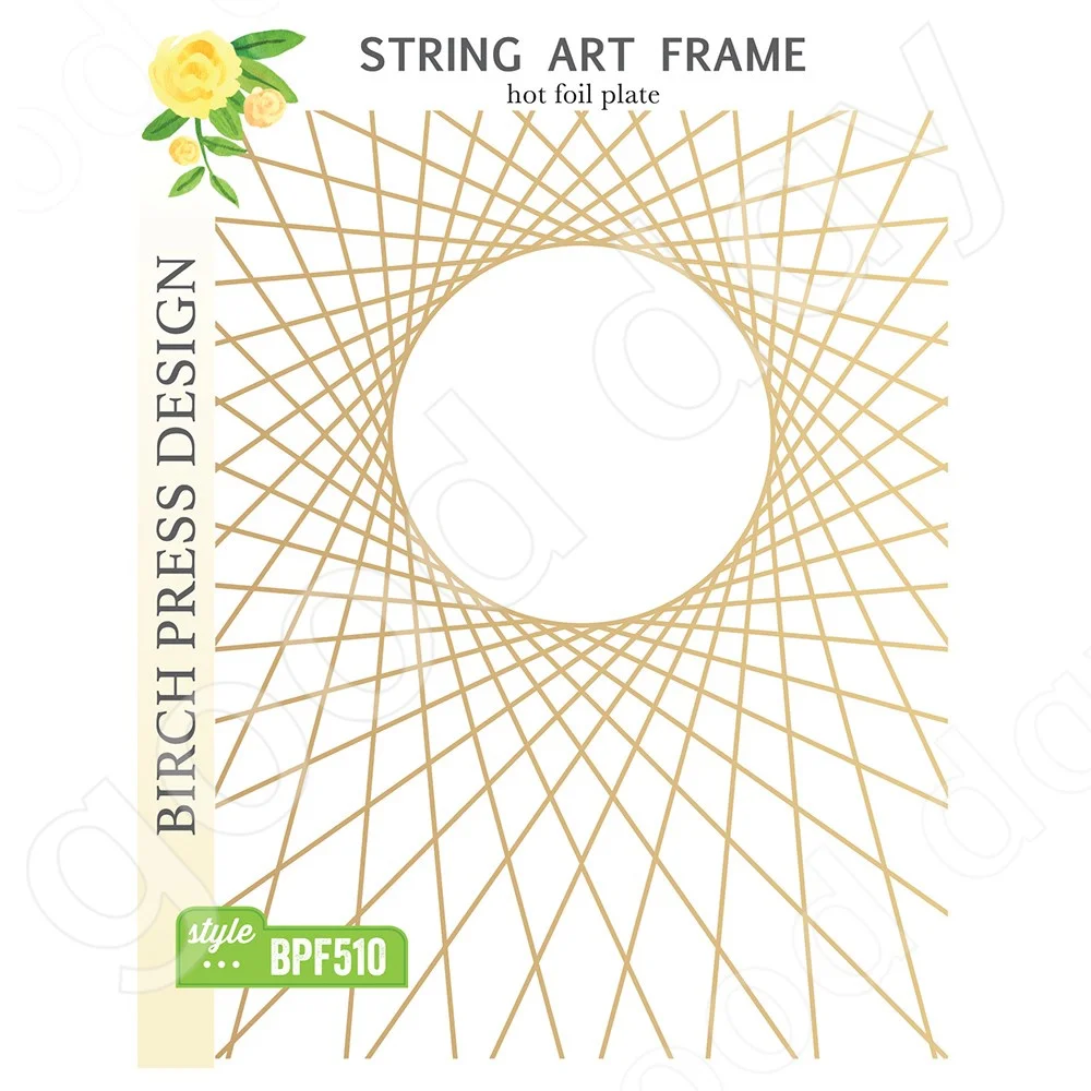 

2022 Arrival New String Art Frame Hot Foil Plate Metal Scrapbook Used for Diary Decoration Template Diy Greeting Card Handmade