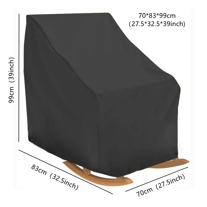 Водонепроницаемый чехол для стула патио уличного кресла-качалки 210D защита от