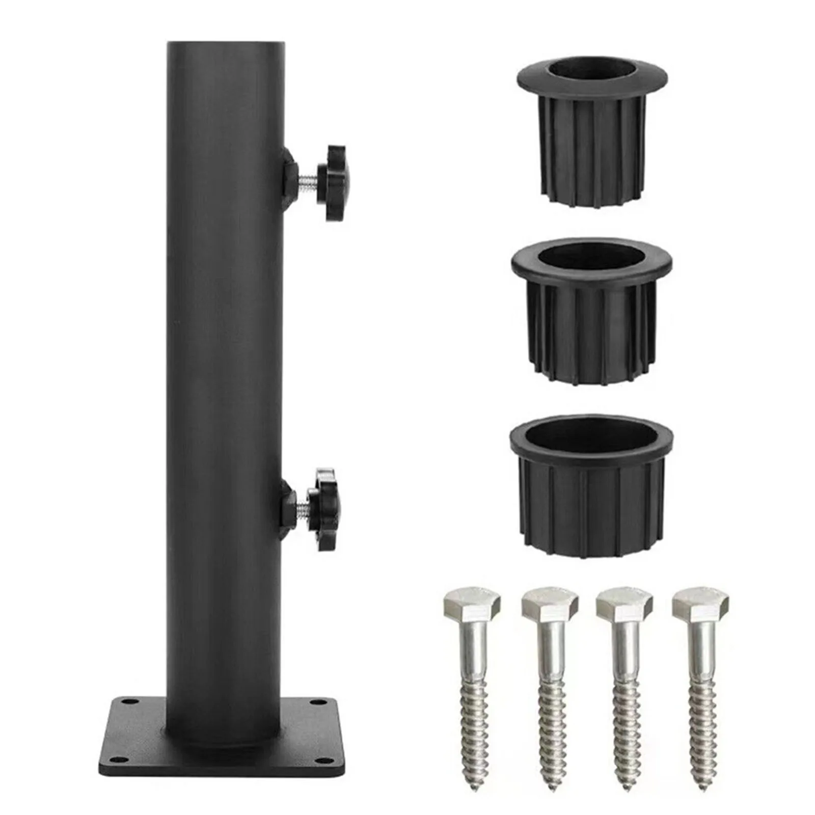 

Reliable Stainless Steel Parasol Standpipe with Reducing Ring for Dependable and Wind Resistant Umbrella Support