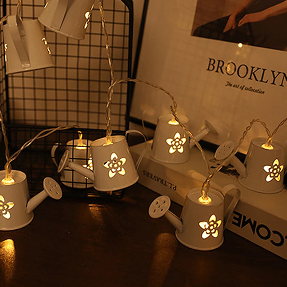 

3.5m 20LED Watering Can Fairy Light String Kettle Art Lamp Holiday Party Atmosphere Bedroom Living Room Decoration Lighting