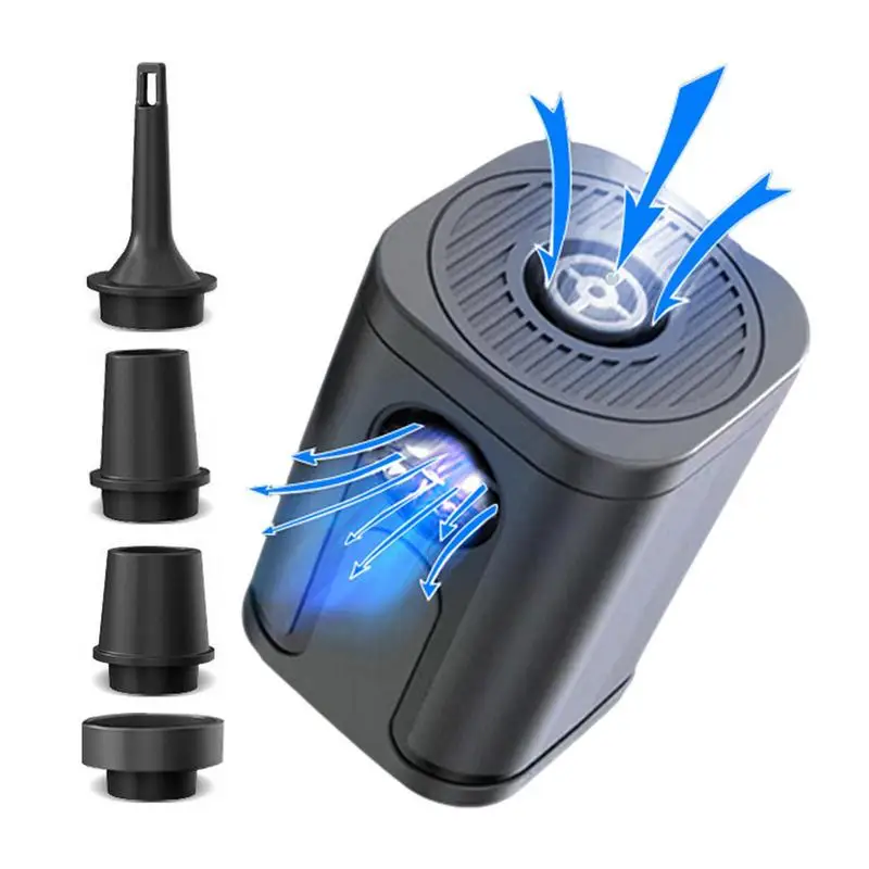 

Электрический воздушный насос, миниатюрный перезаряжаемый Аккумуляторный надувной насос мощностью 30 Вт, портативный Электрический насос для бассейнов, поплавков, воздушных кроватей, плавания