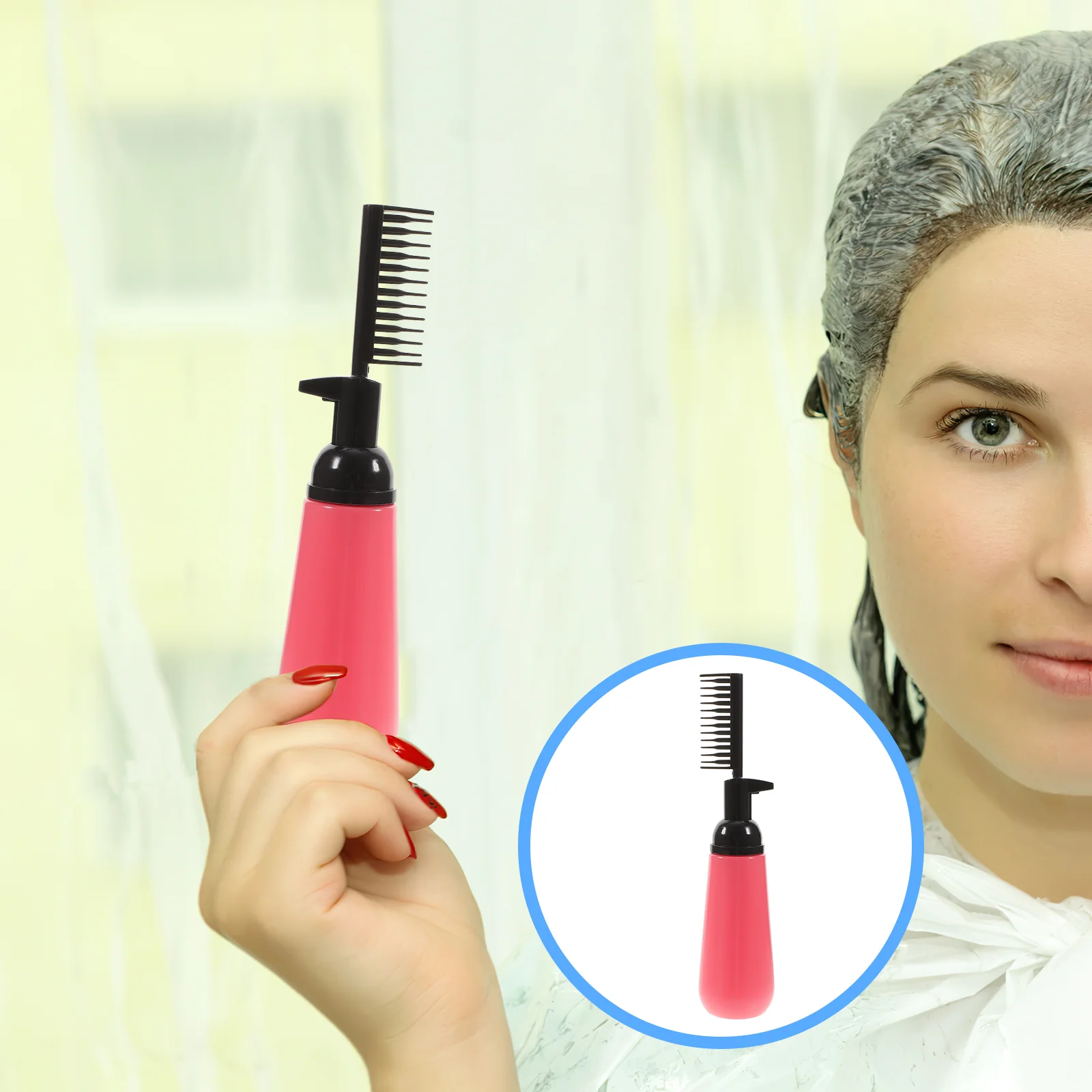 

Hair Color Comb Bottle Salon Dye Applicator Styling Root Beauty Coloring Nursing Bottles