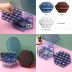 Распродажа, органайзер для ювелирных изделий с 33 ячейками, коробка для хранения таблеток, двухслойная крышка большой емкости, пластиковый пылезащитный контейнер, органайзер для чехлов