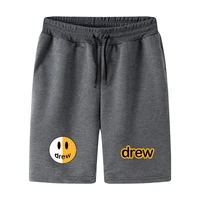 drew house justin bieber mens shorts solid color high quality summer home wear shorts for men new beach board shorts men