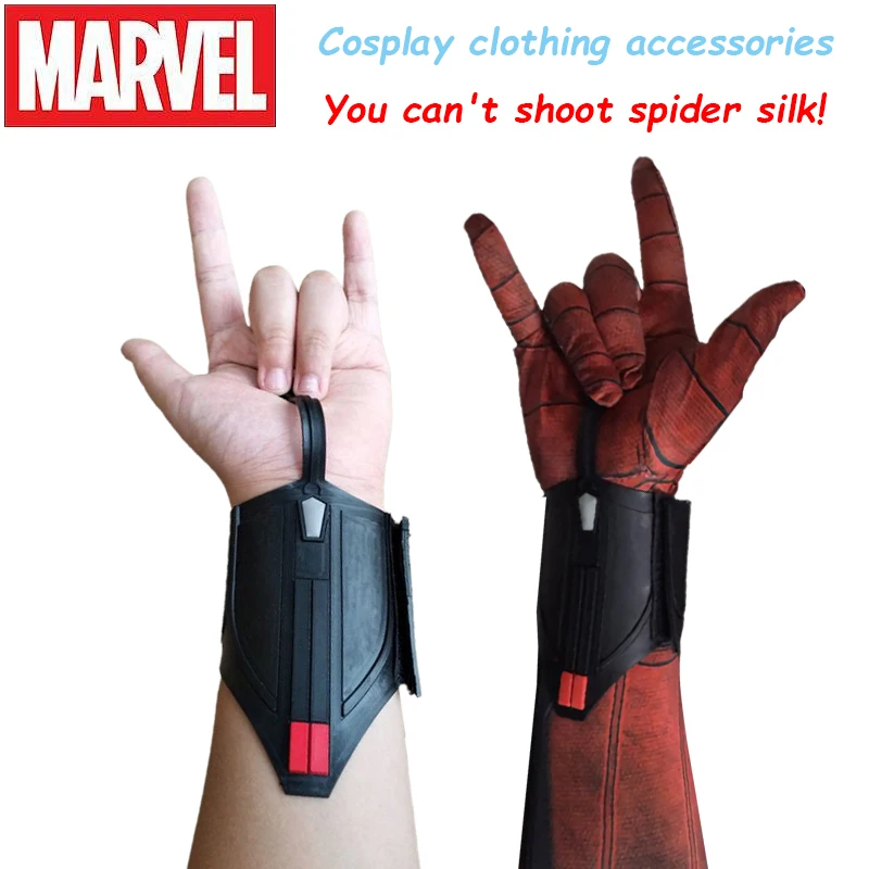 Lanzador de telaraña de Marvel Comics, Spiderman, Cosplay, brazalete, telaraña, Eyector, decorar, accesorios de juego de rol