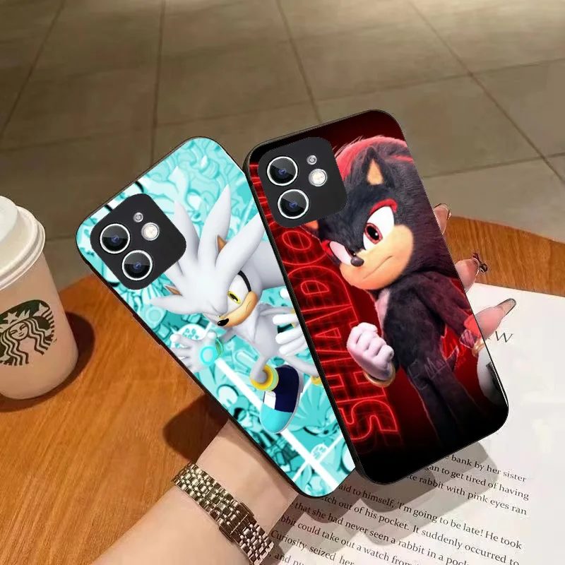 WRB-3 Cute Sonics Black Flexible TPU Case For Huawei Y5 6 7 8 9 Nova 3 Prime