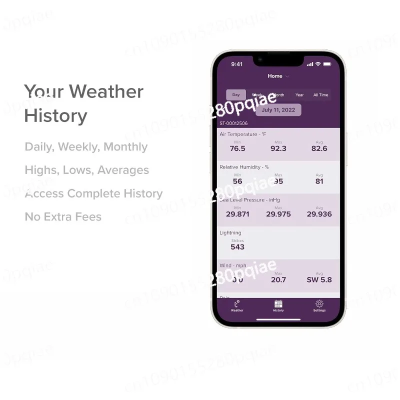 Система погоды Tempest со встроенным ветровым измерителем дождемером и точными